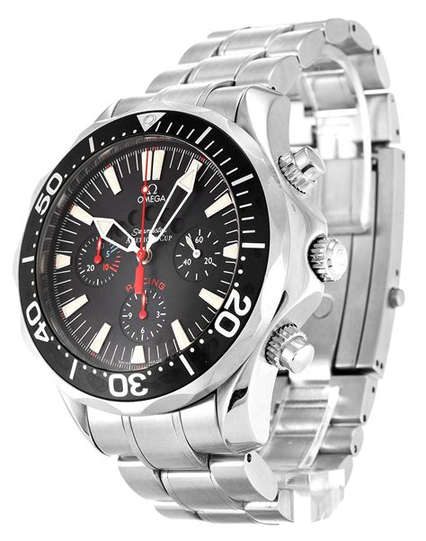 omega seamaster 300m black dial 44mm 2569.50.00|Omega Seamaster 300m chrono diver.